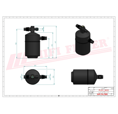 Deshydrateur Climatisation adaptable HIFI FILTER DYH90017