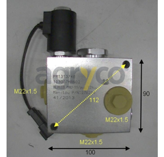 Electrovalve pour téléscopique MANITOU 276214 adaptable