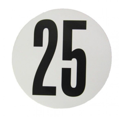 Disque de limitation de vitesse 25 km/h - obligatoire