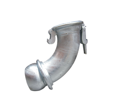 Courbe zinguée mâle-femelle Ø 150 mm adaptable