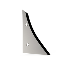 Étrave Droite 2 trous carbure pour charrue KUHN HUARD 619068 adaptable