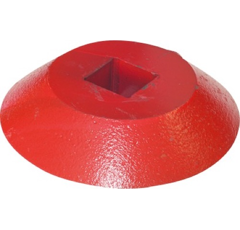 Disque terminal - intérieur pour arbre carré 30x30 mm adaptable - Blacksteel©