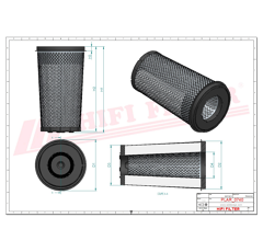 Filtre à air primaire adaptable HIFI FILTER SA16754