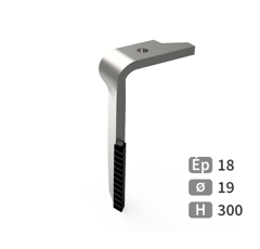 Dent de herse rotative Gauche carbure triangulaires, fixation rapide AMAZONE 954427 adaptable