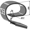 Ressort 90 x 13 - 200 mm pour vibroculteur adaptable