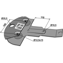 Gleitkufe für Mähwerk KUHN 56801400 Nachbau