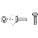 Pflugschraube M12 x 1,75 x 35 passend für Niemeyer