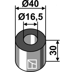 Buchse 30x16,5 für Häcksler HERDER – Nachbau  