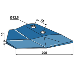 Ersatzflügel - rechts Lemken Thorit Nachbau 1013374428