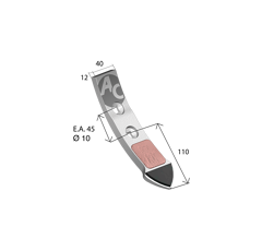 Sabot AGRICARB universel 200 mm adaptable