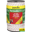 Corde tressée tornado xxl 200 - 500 m blanc / rouge - PATURA