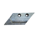 Soc de rasette Gauche carbure et rechargement pour charrue KUHN HUARD 631101 adaptable