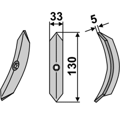 Kultivatorschar 1100701 