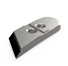 Pointe carbure droite pour charrue OVLAC G64000330 adaptable