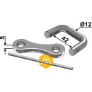 Kettenschloss Ø 12 x 42 mm für Düngerstreukette Nachbau  
