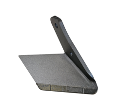 Aleta derecha de cultivador con placas de carburo KVERNELAND A135467186 adaptable
