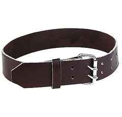Collier en cuir havane 135 cm - KAMER