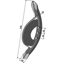 Grubberschar - 530 x 50 mm Väderstad Nachbau 101VAD20