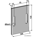 Abstreifer für Packerwalze 1164528390N Lely Nachbau