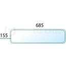 Pare-brise inférieur de machine agricole JOHN DEERE R198147 adaptable