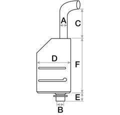 Auspuff JOHN-DEERE Nachbau DE12410