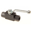 Blockhahn  Innengewinde  R 1/4" Kurze Ausführung in Stahl 350 bar  BKH14ZKURZ