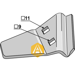 Débourreur droite pour JOHN DEERE LCA94276 adaptable - Blacksteel©