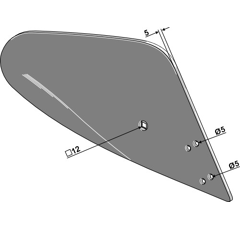 Leitblech rechts für MASSEY FERGUSON – Nachbau  