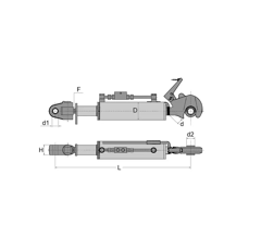 Barre de poussée hydraulique 640 x 875 mm adaptable