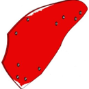 Streichblech links 14/16 für Pflug KVERNELAND KK063215 Nachbau