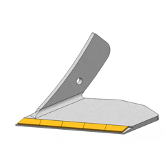 Ailette gauche pour déchaumeur Kockerling 932216 adaptable carbure