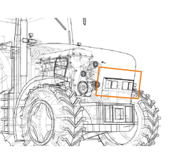 Phare de travail Rond 4 LED 10-30V 20W 2200 lumens pour FENDT adaptable