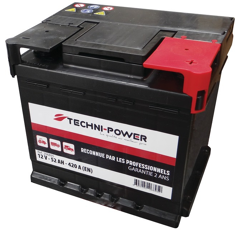 Batterie tracteur 12v 52Ah 420A + à droite | TECHNI-POWER