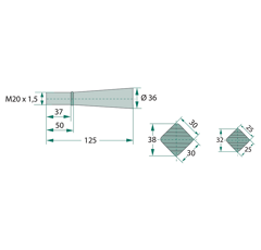 Dent de chargeur frontal pour KVERNELAND 221191|18601 adaptable- BlackSteel©