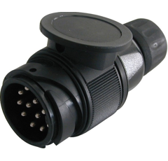 Prise fiche mâle 13 plots plastique pour JAEGER ERICH adaptable