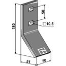 Palette 180 x 70 mm adaptable