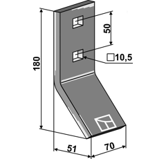 Palette 180 x 70 mm adaptable