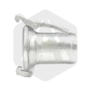 Raccord femelle + manchon cannelé Ø 120 x 120 mm adaptable