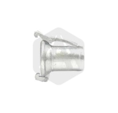 Raccord femelle + manchon cannelé Ø 120 x 120 mm adaptable