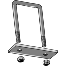 Etrier de fixation pour cadre 120 x 120 adaptable - BlackSteel©