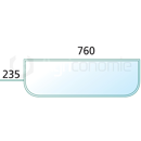 Vitre arrière pour machine agricole FENDT 515810050010 adaptable