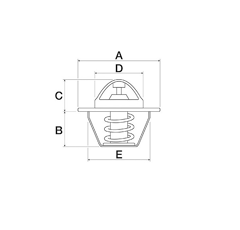 Thermostat pour tracteur CASE IH 218039A1 adaptable