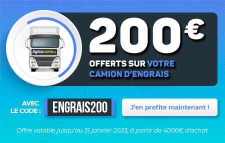 200€ de réduction sur vos camions d'engrais