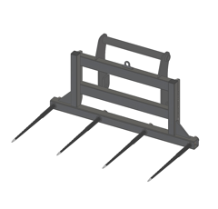 Pic bottes frontal Ap 1801 4 Dents Ø45  BOBCAT|MASSEY FERGUSON