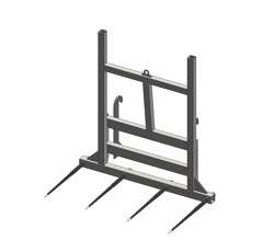 Pic bottes frontal Ø 45 mm pour type d'attelage JCB Q FIT adaptable