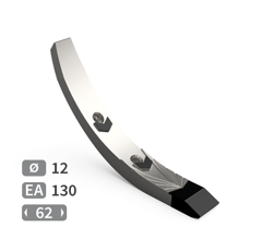 Soc de cultivateur carbure, plaquettes arrière, plaquette carbure latérale et renfort acier LEMKEN 33710006 adaptable