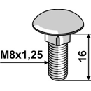 Flachrundschraube 603/8x16 8.8 - galvanisch verzinkt Strautmann Nachbau