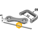 Kettenschloss Ø 8 x 23 mm für Düngerstreukette Nachbau  