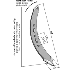 Drehspitze – linke Ausführung 10 mm für AMAZONE Nachbau