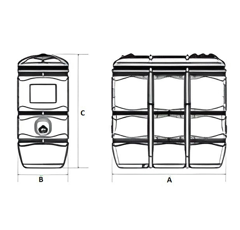 Cuve de Stockage Fuel - PEHD 750 L | RENSON